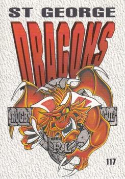 1995 Dynamic ARL Series 2 #117 St. George Dragons crest Front